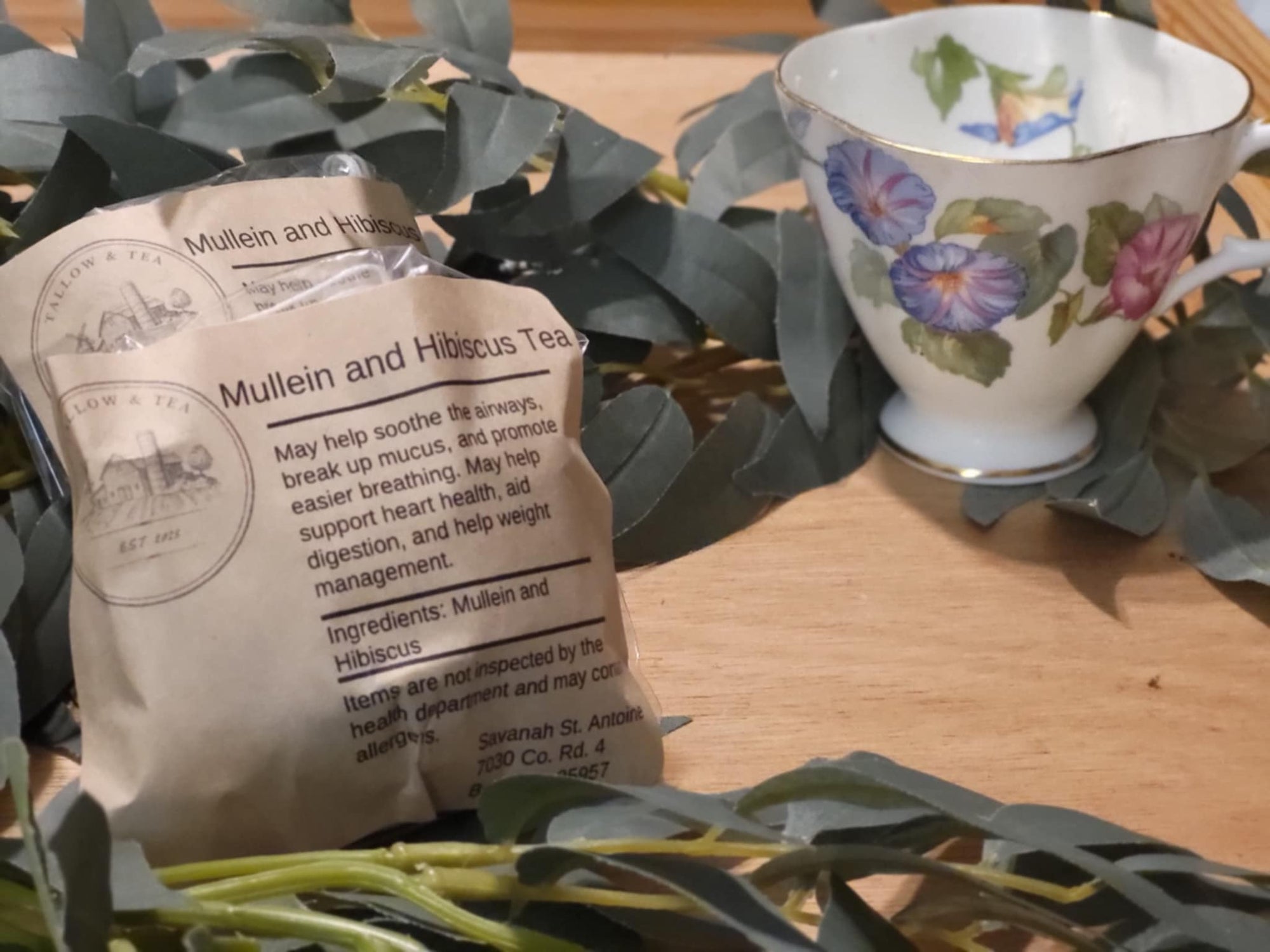 Mullein and Hibiscus Herbal Tea