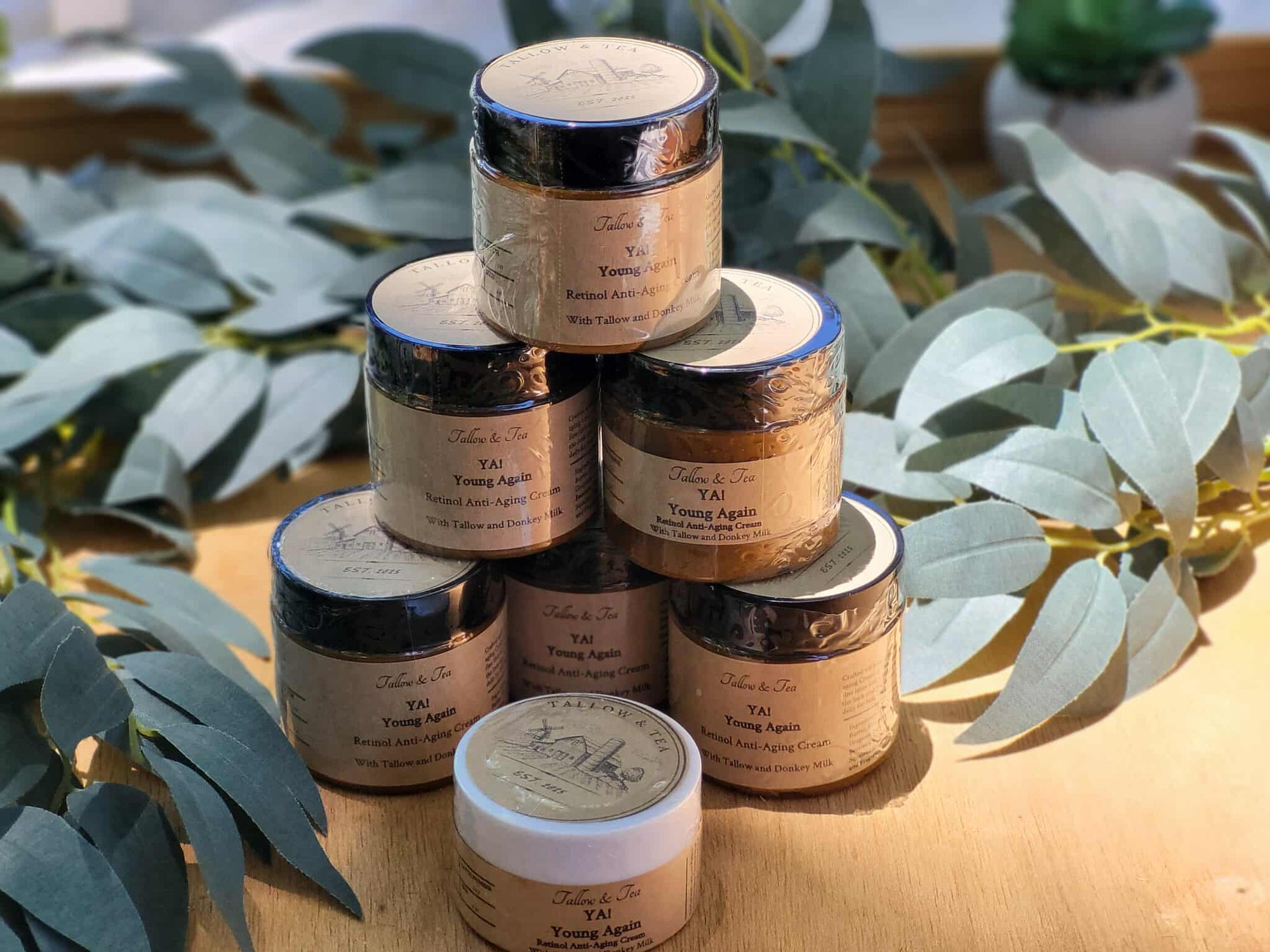 Ya! Young Again Anti-aging Cream with Grassfed Tallow and Donkey Milk 1 oz