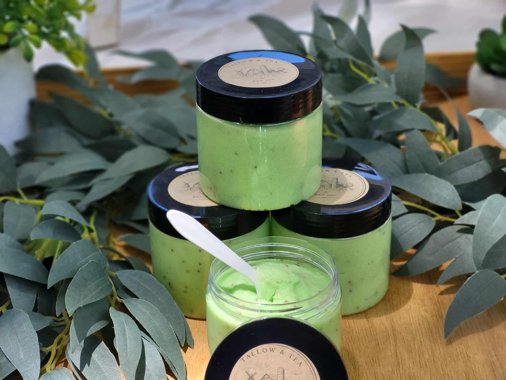 Cucumber and Green Tea Sugar Scrub