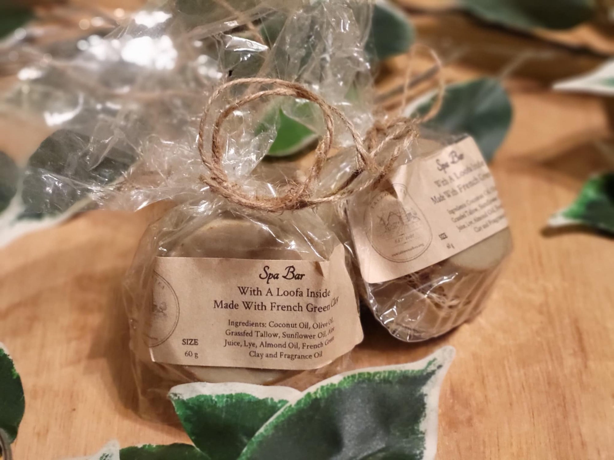 Loofah Spa Bar with French Green Clay