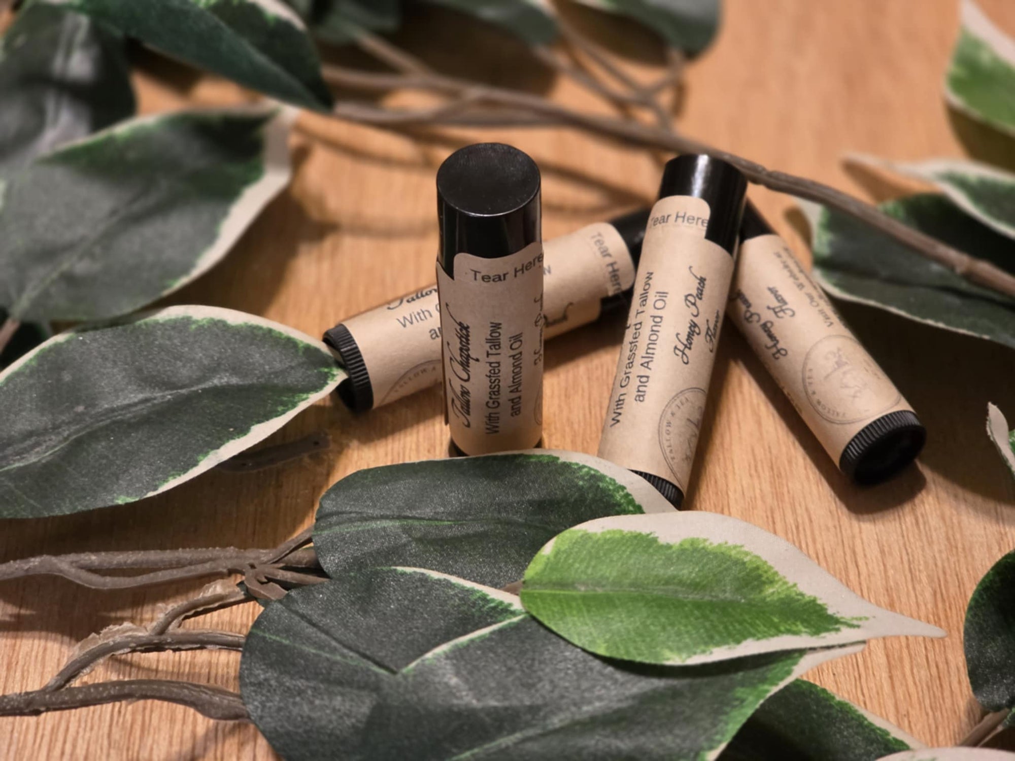 Tallow Chapstick Honey Peach